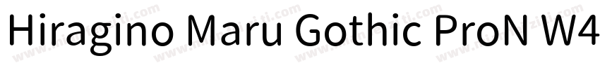 Hiragino Maru Gothic ProN W4字体转换